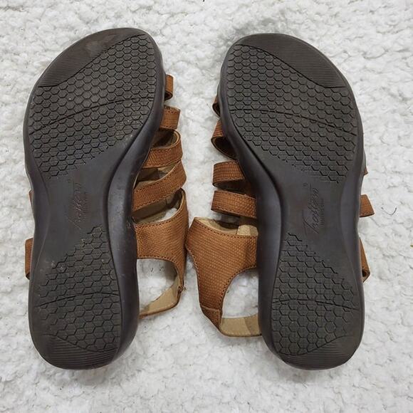 Trotters "Tiki" Leather sandals brown  size 9 - Picture 5 of 6